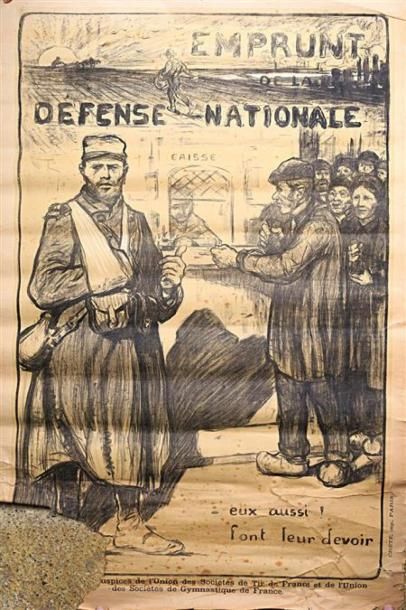 null ADLER Jules (1865-1952), d'après
Affiche en papier
Emprunt Défense Nationale...