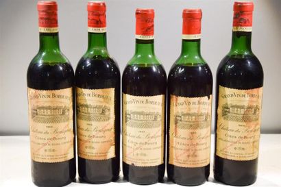 null 5 Blles	CH. DU BOUSQUET	Côtes de Bourg	1966

	Et.: 1 à peine tachée, 4 plus...