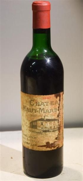 null 1 Blle	CH. HAUT MARBUZET	St Estèphe	1967

	Et. tachée mais parfaitement lisible.N...