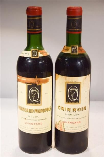 null Lot de 2 blles comprenant :		

1 Blle	CRIN NOIR	St Emilion mise nég.	NM

1 Blle	QUANCARD...