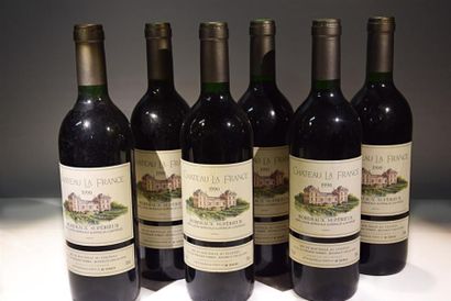 null 6 Blles	CH. LA FRANCE	Bordeaux Sup.	1990

	Et.: 4 impeccables, 2 à peine tachées....