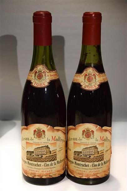 null 2 Blles	CHASSAGNE MONTRACHET "Clos de la Maltroye" mise Château 		1964

	de...