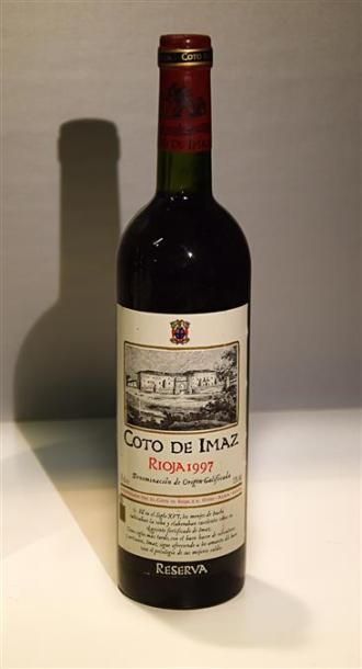 null 1 Blle	RIOJA mise Coto de Imaz		1997

	Et. légèrement tachée. N : bas goulot/limite...