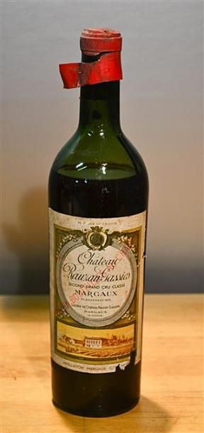 null 1 Blle	CH. RAUZAN GASSIES	Margaux GCC	Mill ?

	Et. un peu fanée et un peu déchirée....