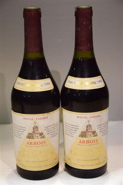 null 2 Blles	ARBOIS "rouge vermeil" Dom. de La Croix d'Argis mise H. Maire		1988

	Et....