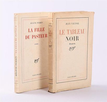 null Lot de deux ouvrages :
- VAUDAL Jean - Le tableau noir - Paris, Gallimard, 1937...