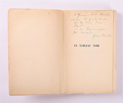 null Lot de deux ouvrages :
- VAUDAL Jean - Le tableau noir - Paris, Gallimard, 1937...
