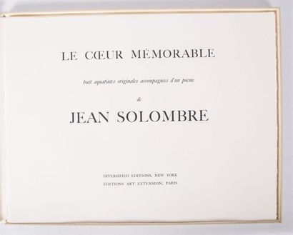 null SOLOMBRE Jean - Le coeur mémorable - Paris Editions Art Extension 1978 - un...