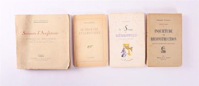 null Lot de quatre ouvrages :
- ROCHE Louis - Si proche et lointaine - Paris, Gallimard,...
