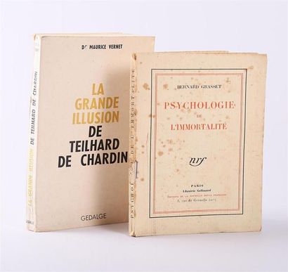 null Lot de deux ouvrages : 
- GRASSET Bernard - Psychologie de l'immortalité - Paris,...