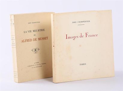 null Lot de deux ouvrages : 
- CHARPENTIER John - Images de France - Paris, sd -...