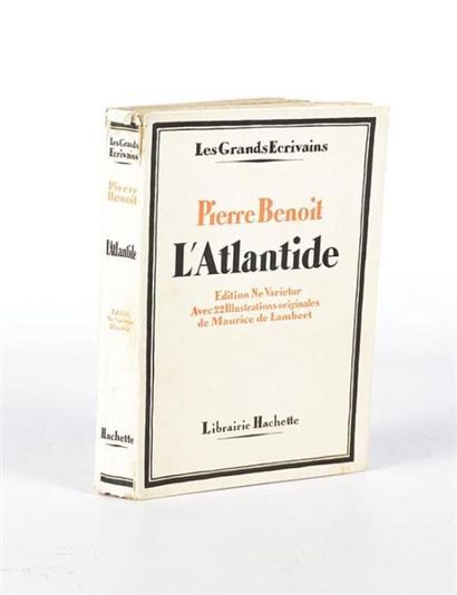 null BENOIT Pierre - L'atlantide - Paris Hachette 1928 - un volume in-8° - couverture...