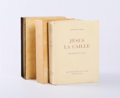 null CARCO Francis - Jésus la Caille - Monte Carlo Éditions du livre 1946 - un volume...
