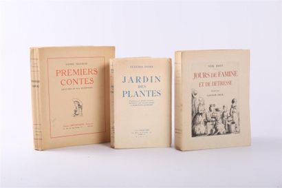 null Lot de trois ouvrages :
- MAUROIS André - Premiers contes - Rouen, Henri Defontaine,...