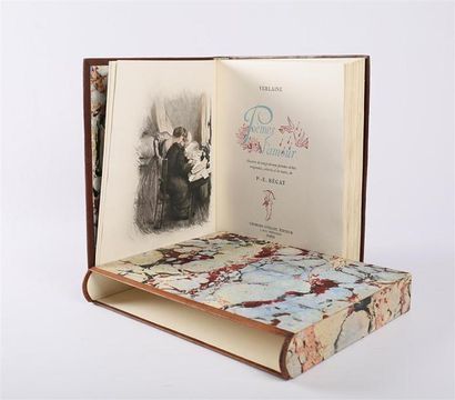 null VERLAINE Paul - Poèmes d'amour - Paris Georges Guillot 1946 - un volume in-4°...