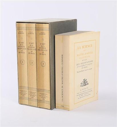 null CAREME Antonin - L'art de la cuisine française au XIXème siècle, traité élémentaire...