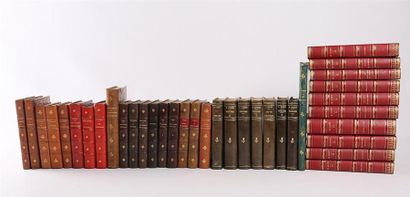 null [LITTERATURE & THEATRE]
Lot comprenant trente-six volumes : 
- FLAUBERT Gustave...