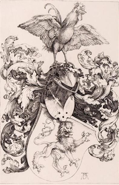 DURER Albrecht (1471-1528), d'après
Les armoiries...