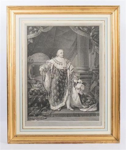 null GROS Antoine-Jean (dessinateur) - AUDOUIN P. (graveur)
Louis XVIII en tenue...