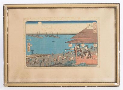 JAPON
Hiroshige ANDO (1797-1858), d'après
Deux...