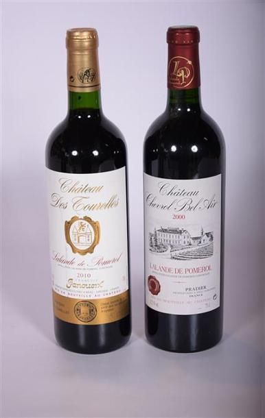 null Lot de 2 blles comprenant :		
1 Blle	CH. DES TOURELLES	Lalande de Pomerol	2010
1...