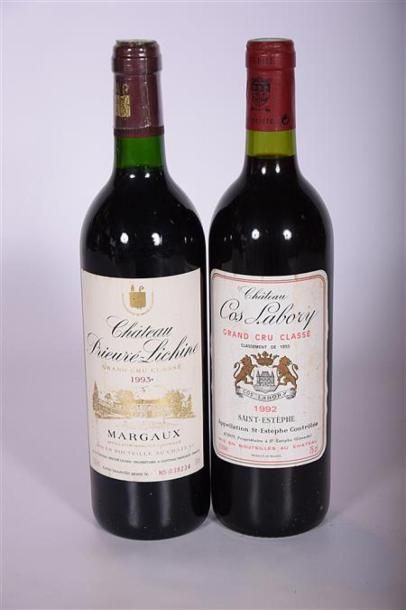 null Lot de 2 blles comprenant :		
1 Blle	CH. PRIEURÉ LICHINE	Margaux GCC	1993
1...