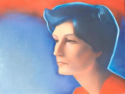 null BLIN François (né en 1946)
Portrait de femme
Huile sur toile
Signé avec un envoi...