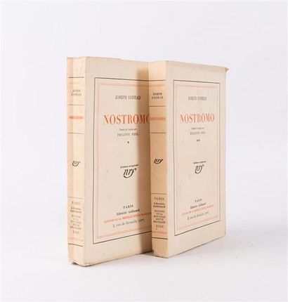 null CONRAD Joseph - Nostromo - Paris Gallimard NRF 1926 - deux volumes in-12° -...
