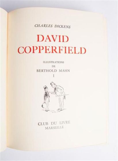 null DICKENS Charles - David Copperfield - Marseille Club du livre 1948 - trois volumes...