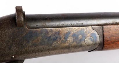 null Fusil mono canon Simplex cal. 12/70 - Manufrance Saint Etienne - modèle à rempart...