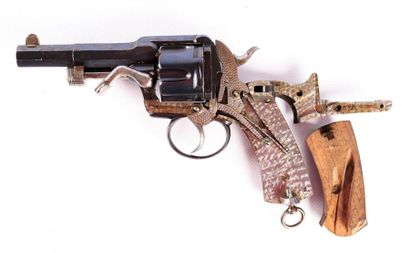 null Revolver Fagnus Maquaire calibre 11 mm, canon octogonal marqué " Acier fondu...
