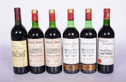 null Lot de 6 blles comprenant :		
1 Blle	CH. BOURDIEU	1ères Côtes de Blaye	1986
2...