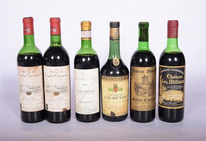 null Lot de 6 blles comprenant :		
2 Blles	CH. DE TERREFORT QUANCARD	Bordeaux Sup.	1969
1...