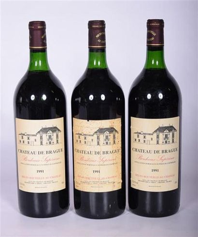 null 3 Mags	CH. DE BRAGUE	Bordeaux Sup.	1991
	Et. : 2 impeccables, 1 tachée mais...