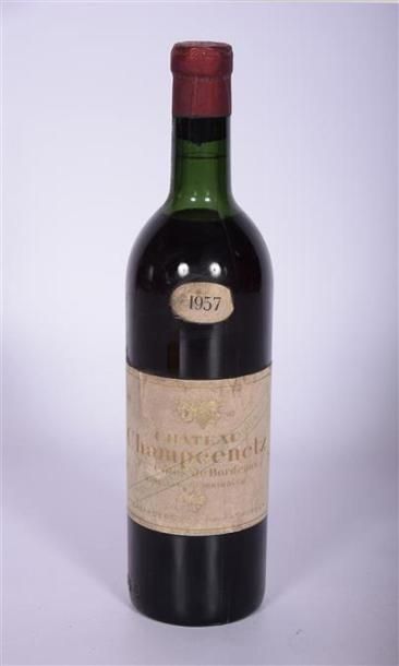 null 1 Blle	CH. CHAMPCENETZ	1ères Côtes de Bx	1957
	Et. fanée, tachée mais déchiffrable....