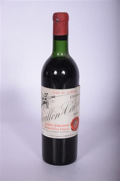 null 1 Blle	CH. PAVILLON CADET	St Emilion GCC	1964
	Et. un peu tachée. N : tout en...