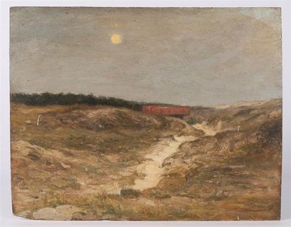 null SEBILLEAU Paul (1847-1907)

Vue des dunes à Soulac

Huile sur panneau

Signée...