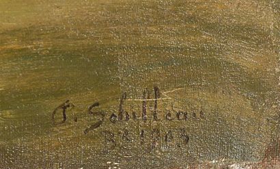 null SEBILLEAU Paul (1847-1907)

Paysage lacustre en forêt

Huile sur toile

Signée...
