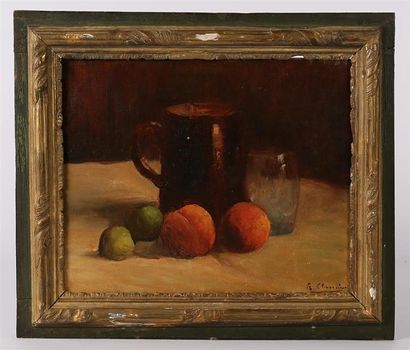 null CHASSAIGNE René Jean (1872-1958)

Nature morte au pichet, verre, pêches et prunes

Huile...