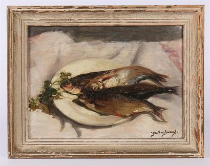 null DURAND Gustave (1863-1938)

Nature morte au poisson 

Huile sur toile

Signée...