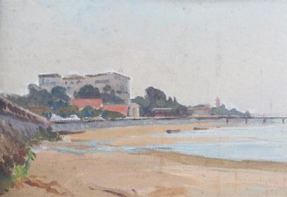 null DOSQUE P.T Raoul (1860-1937)

La plage d'Arcachon

Huile sur panneau

Signée...
