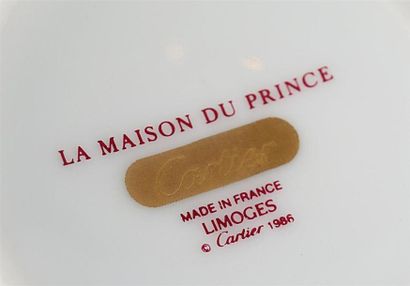 null CARTIER - LA MAISON DU PRINCE - LIMOGES
Service à café en porcelaine blanche...