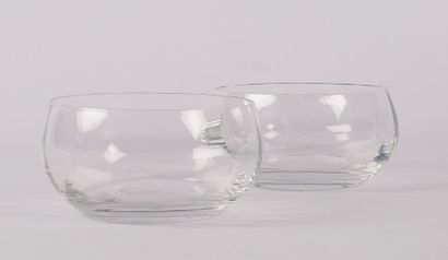 null Deux bols en cristal
Haut. : 6,5 cm - Diam. : 11,5 cm