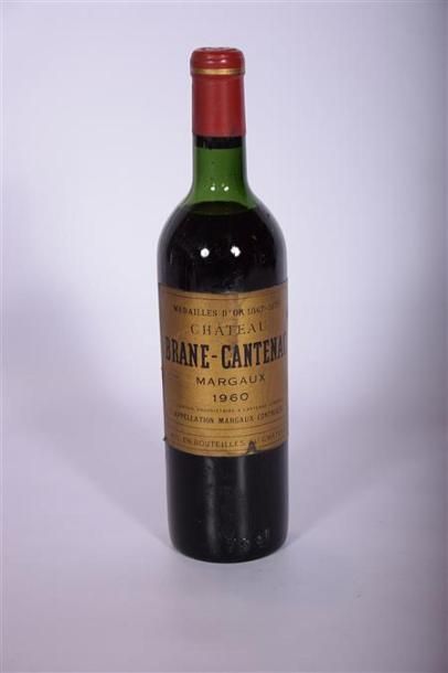 null 1 Blle	CH. BRANE CANTENAC	Margaux GCC	1960
	Et. un peu tachée. N : haut épa...