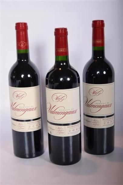 null 3 Blles	DOMAINE DE VALMENGAUX	Bordeaux	
	1 blle de 2006, 2 blles de 2004.		
	Présentation...