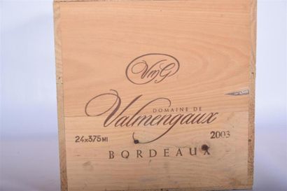 null 24 Demies	DOMAINE DE VALMENGAUX	Bordeaux	2003
	CBO NI.		
