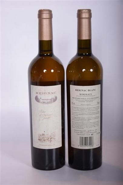 null 2 Blles	REIGNAC	Bordeaux blanc	2000
	Et. à peine tachées. N : mi/bas goulot...