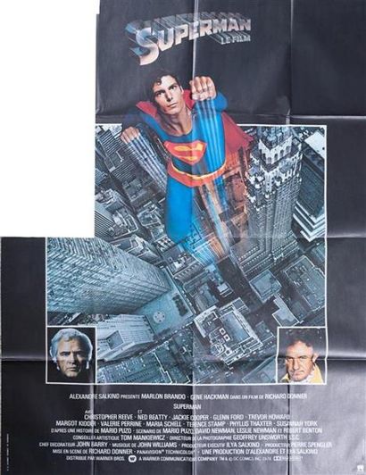 null Affiche du film " Superman " réalisé par Richard Donner avec Christopher Reeve...