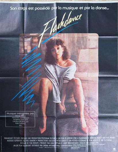 null Affiche du film " Flashdance " réalisé par Adrian Lyne
Imp. : Lalande Courbet
(Pliée,...