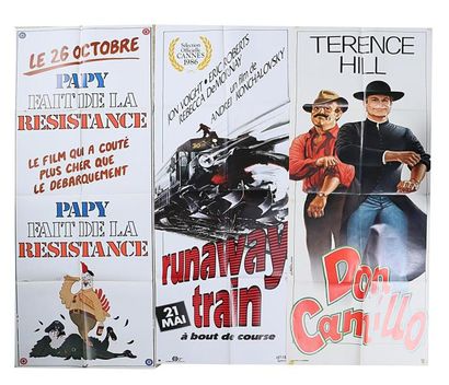 null Lot comprenant trois affiches
-Affiche du film " Papy fait de la résistance...
